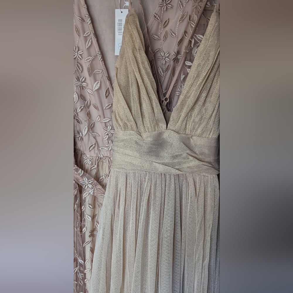 Baltic Born Gigi Shimmer Dress - Champagne